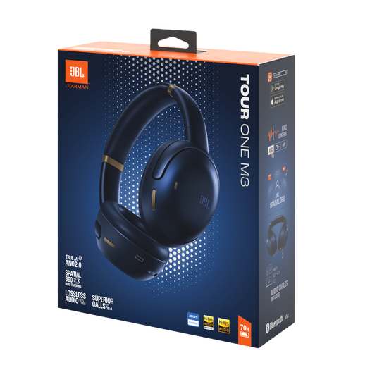 JBL Tour One M3 - Blue - Wireless over-ear Noise Cancelling headphones - Detailshot 15 image number null